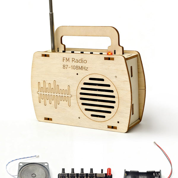 DIY FM Radio Kit for Kids – STEM Electronics Science Kit for Ages 8–12
