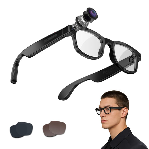 SIHUADON G2 Gray/Brown Smart AI Camera Glasses